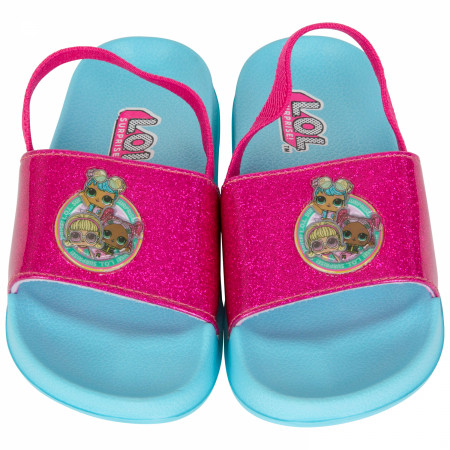 LOL Surprise Dolls Aqua Girl's Slide Sandals